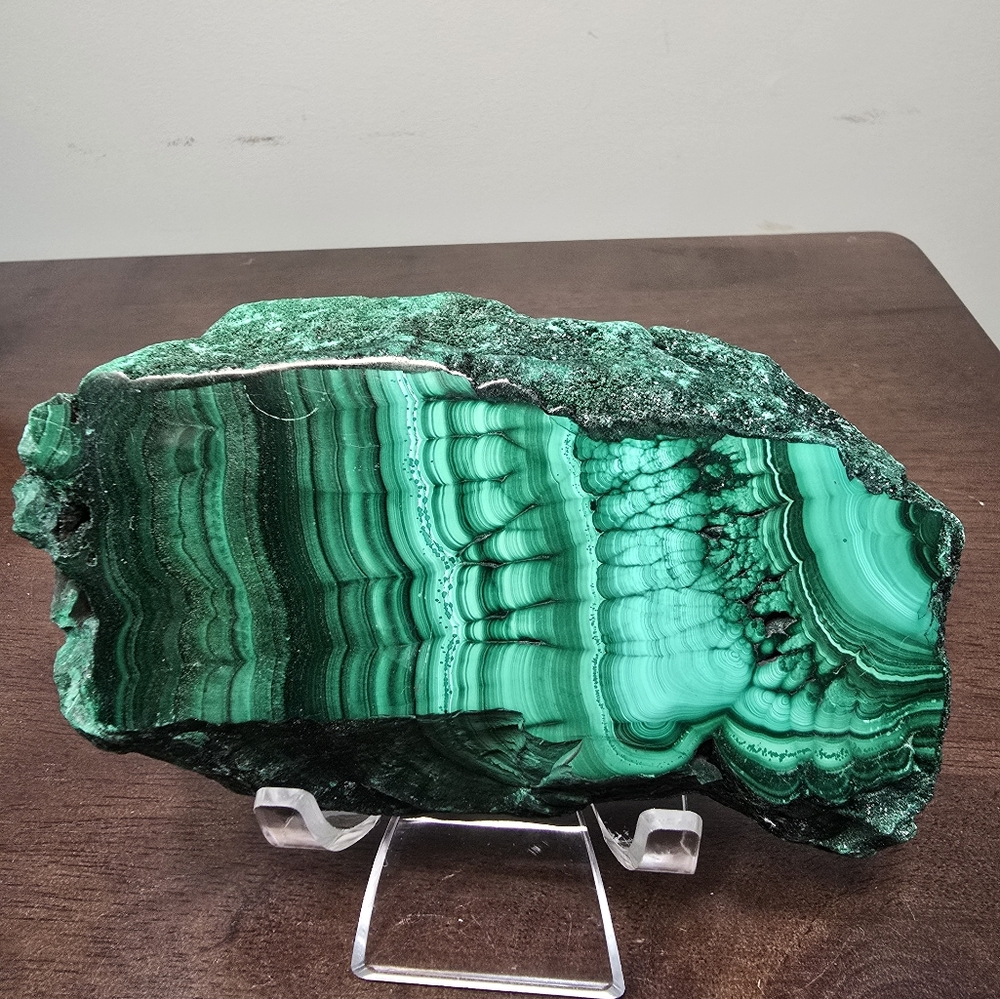 Malachite Crystal Slab 1.3 lbs - Picture 13 of 15